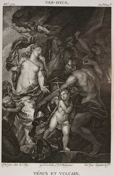 Denis-Sébastien Leroy, Chataigner e Langlois le jeune - Venere e Vulcano, dopo Antoine van Dyck - 1802-1815 da Denis Sebastien Leroy