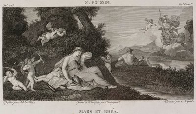 Denis-Sébastien Leroy, Chataigner e Niquet - Marte e Rea, dopo Nicolas Poussin - 1802-1815 da Denis Sebastien Leroy