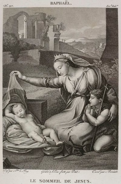 Denis-Sébastien Leroy, Petit e Bovinet - Il sonno di Gesù, dopo Raffaello - 1802-1815 da Denis Sebastien Leroy