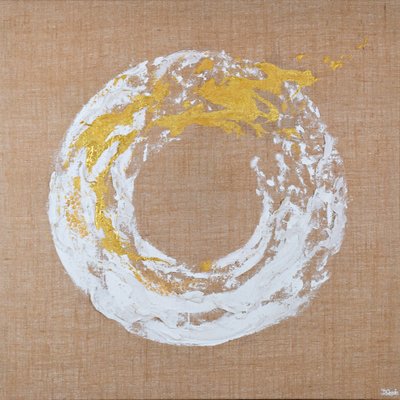 Enso dorato astratto da Denise Quah