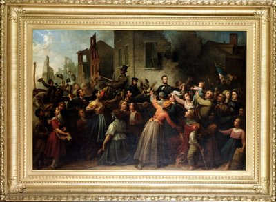 La passeggiata di Lincoln attraverso Richmond, 1866 da Dennis Malone Carter