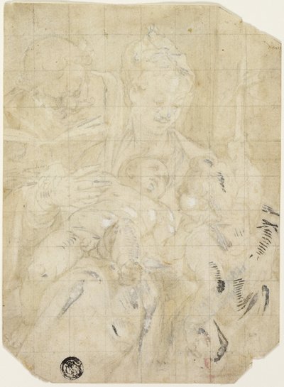 Sacra Famiglia con il piccolo San Giovanni Battista da Denys Calvaert