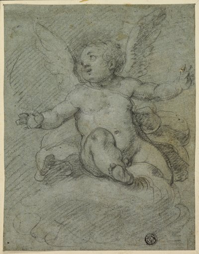 Putto seduto sulle nuvole da Denys Calvaert
