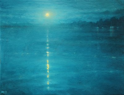 Luna sul canale, 2020 da Derek Hare