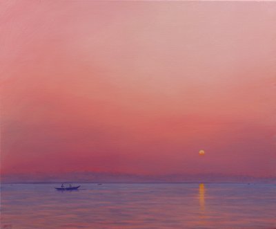Alba rosa sul Gange da Derek Hare