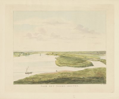 Veduta del Waal a nord-est di Nimega da Derk Anthony van de Wart