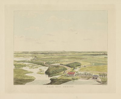 Veduta del paesaggio a est di Nimega (dalla serie Vedute intorno alla città di Nimega) da Derk Anthony van de Wart