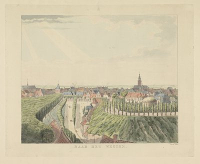 Nimega, vista dalla Belvedere verso ovest da Derk Anthony van de Wart
