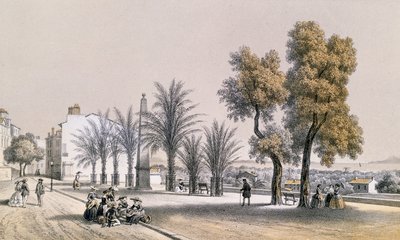 Veduta della Promenade delle Palme a Hyeres sulla Costa Azzurra da Deroy