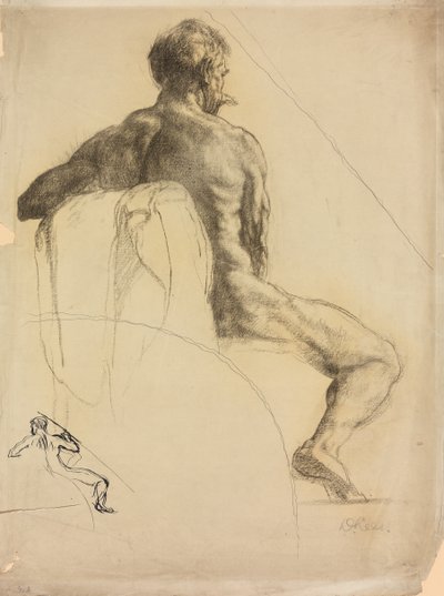 Studio di una figura maschile da Derwent Lees