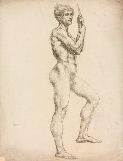 Studio di una figura maschile da Derwent Lees