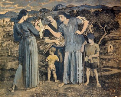 Madri e bambini nel paesaggio da Derwent Lees