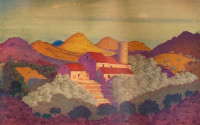 Tramonto vicino a Colliure, c20º secolo da Derwent Lees