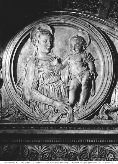 Madonna e Bambino del Monumento a Carlo Marsuppini da Desiderio da Settignano
