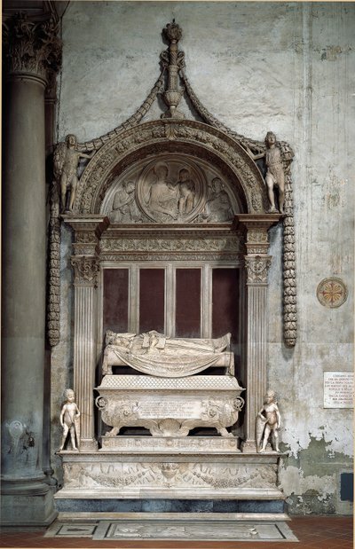 Tomba di Carlo Marsuppini (1399-1453), Cancelliere della Repubblica Fiorentina da Desiderio da Settignano