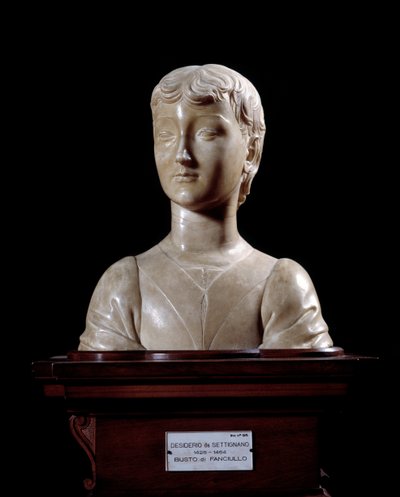 Giovane uomo (scultura) da Desiderio da Settignano