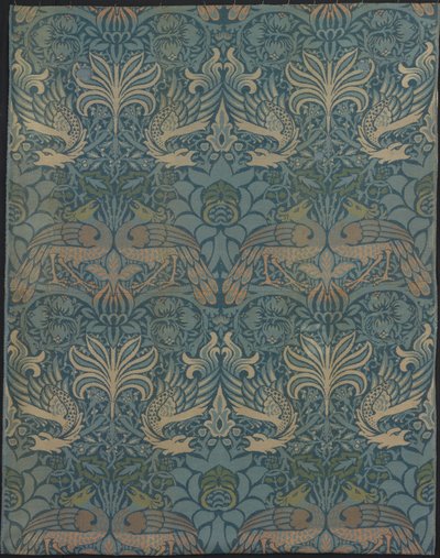 Pannello intitolato Pavone e Drago da Designed by William Morris