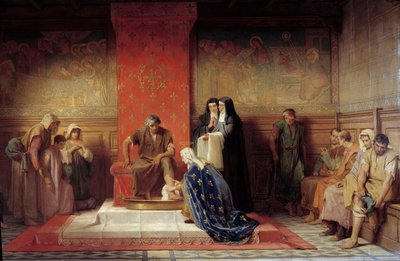 Santa Elisabetta di Francia lava i piedi ai poveri da Desire Francois Laugee