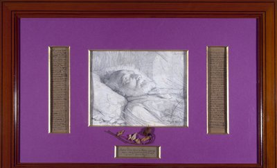 Victor Hugo sul letto di morte, circa 1885 da Desire Francois Laugee