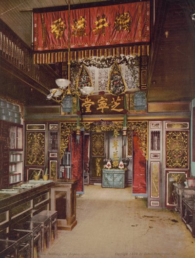 Farmacia cinese, Los Angeles, California da Detroit Photographic Co.