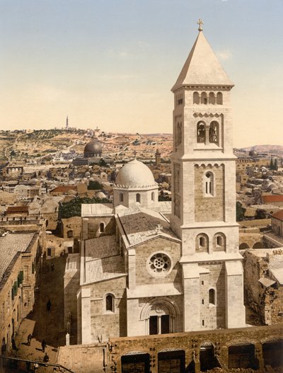Chiesa del Santo Salvatore, Gerusalemme, Terra Santa da Detroit Photographic Co.