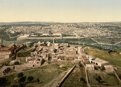 Veduta Generale, Gerusalemme, Terra Santa da Detroit Photographic Co.