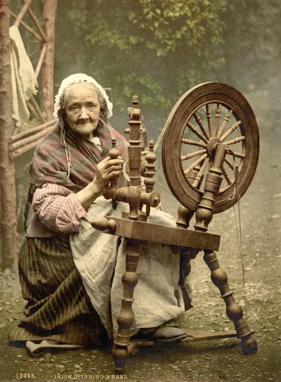 Ruota da filatura irlandese, Contea di Galway da Detroit Photographic Co.