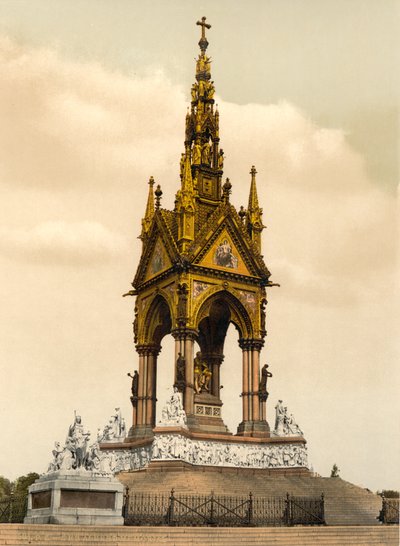 Albert Memorial, Londra, c.1890-1900 da Detroit Publishing Co.