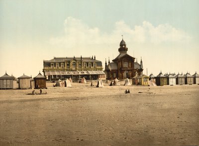 Spiaggia e Casinò, Calais, Francia, c.1900 da Detroit Publishing Co.