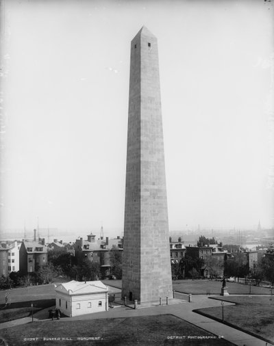 Monumento di Bunker Hill, Charlestown, Massachusetts, c.1890-99 da Detroit Publishing Co.