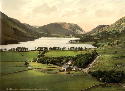 Buttermere e Crummock Water, Lake District, Inghilterra, c.1900 da Detroit Publishing Co.