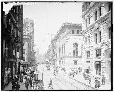 Angolo tra Fifth Avenue e Wood Street, Pittsburgh, Pa. da Detroit Publishing Co.