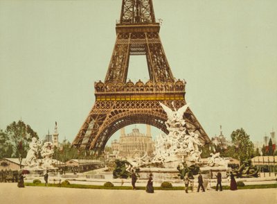 Torre Eiffel e fontana, Esposizione Universale, Parigi, Francia da Detroit Publishing Co.