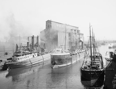 Grande Ascensore del Nord e spedizione, Buffalo, New York da Detroit Publishing Co.