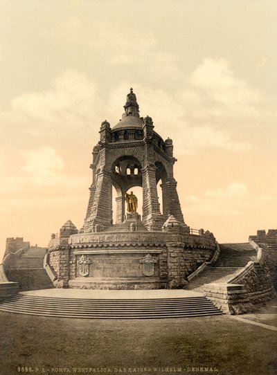 Monumento a Kaiser Wilhelm, Vestfalia, Germania, c.1900 da Detroit Publishing Co.