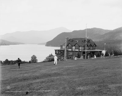 Lake Placid e Whiteface Mountain dalla Stevens House, Adirondack Mountains, N.Y., c.1909 da Detroit Publishing Co.