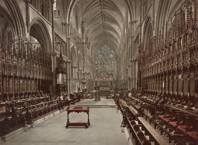 Coro della Cattedrale di Lincoln da Detroit Publishing Co.