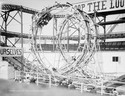 Loop the Loop, Coney Island, New York, c.1903 da Detroit Publishing Co.