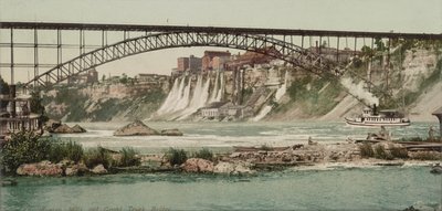 Niagara, mulini e ponte Grand Trunk, c.1900 da Detroit Publishing Co.