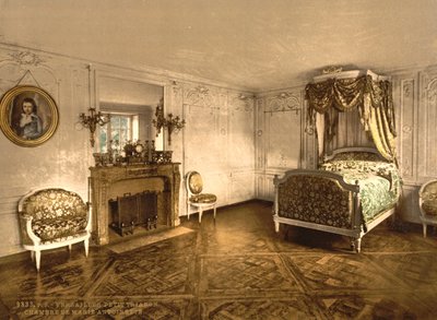 Petit Trianon, Versailles, camera di Maria Antonietta, c.1890-1900 da Detroit Publishing Co.