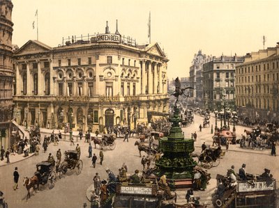 Piccadilly Circus, Londra, c.1890-1900 da Detroit Publishing Co.