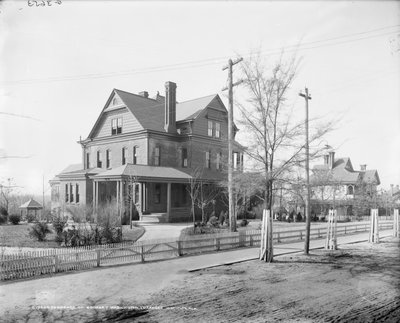 Residenza di Booker T. Washington, Istituto Tuskegee, c.1906 (foto b/n) da Detroit Publishing Co.