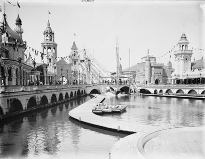 Shoot the Chutes, Lune Park, Coney Island da Detroit Publishing Co.