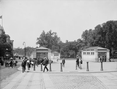 Ingresso e uscita della metropolitana, Boston Common, Boston, Massachusetts, USA, c.1900 da Detroit Publishing Co.