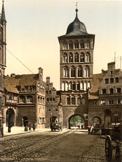 Arco della Torre, Lubecca, Germania, c.1900 da Detroit Publishing Co.