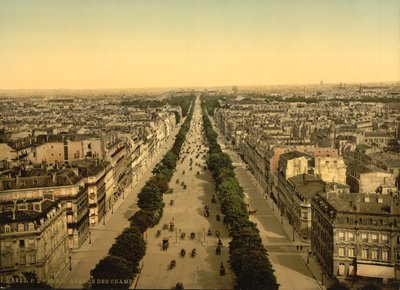 Avenue des Champs-Élysées, Parigi, c.1890-1900 da Detroit Publishing Co.