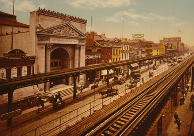 The Bowery, New York City, c.1900 da Detroit Publishing Co.