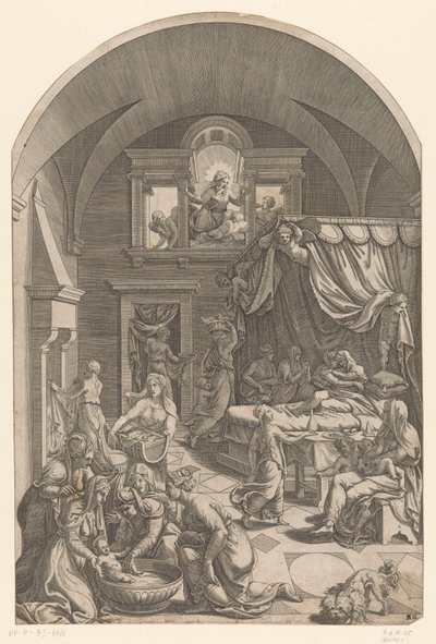 Nascita di Giovanni Battista da Diana Mantuana (possibly)