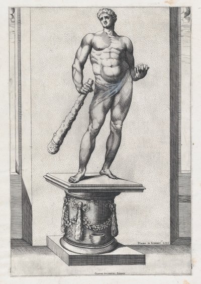 Speculum Romanae Magnificentiae: Ercole con le mele delle Esperidi, 1581 da Diana Mantuana