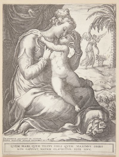 Madonna con bambino da Diana Scultori